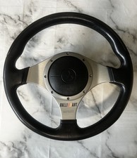Genuine Mitsubishi Lancer RalliartEvo7 8 9, Black Leather MOMO Steering Wheel. 