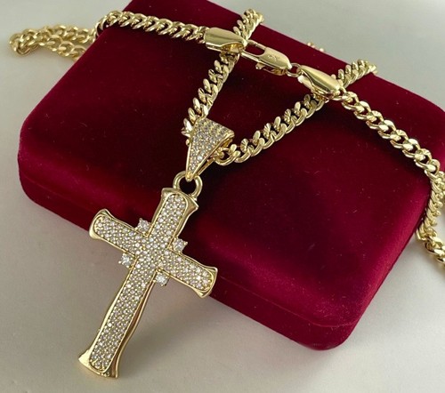 Deluxe necklace cross pendant - necklace,