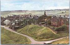 Vintage Postcard Village Scene Alnmouth Northumberland England Cars