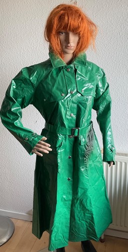 Grundens green pvc raincoat - grundens,