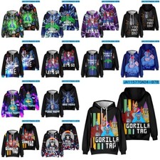 Kids Adults Gorilla Tag Costume Hoodies Sweatshirt Pullover Top JumpeR Coat Gift