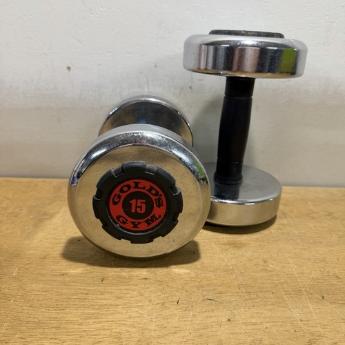 Gold gym dumbbells 15 - gold's, 2x