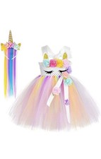Girls Unicorn Dress Up Costume