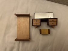 VINTAGE LUNDBY BED, DRESSING