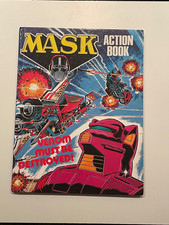MASK Action Book-1988-Hardback-Kenner Parker Toys