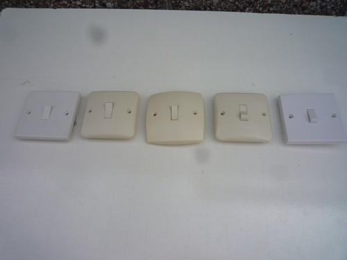 Vintage light switch lot - light,