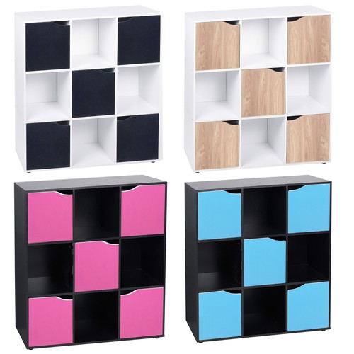 Cube wooden bookcase - 9,