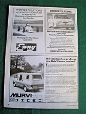 MURVI MOTOR HOME VAN 1987 POSTER A4 ADVERT FILE S