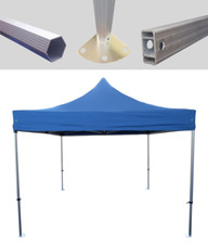 MCD Pop 40mm Blue Commercial Pop Up Gazebo 3m x 3m Easy Up Market Stall 
