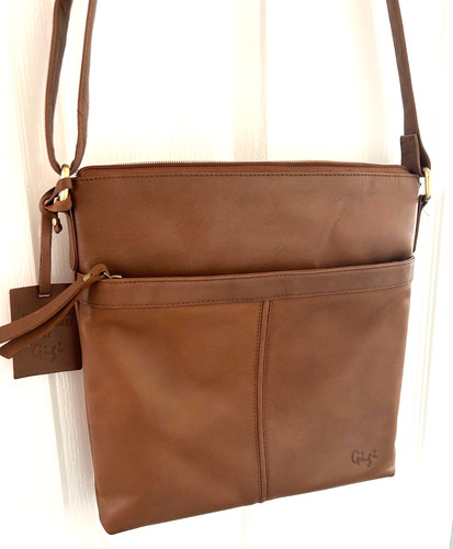 Gigi tan leather crossbody - gigi,