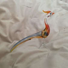 Murano Style Glass Pheasant