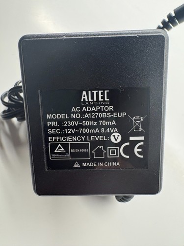 Altec lansing 12v adaptor - altec,