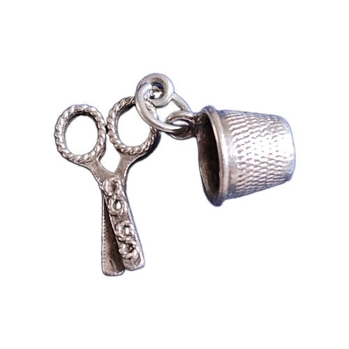 Sewing thimble scissors - sewing,