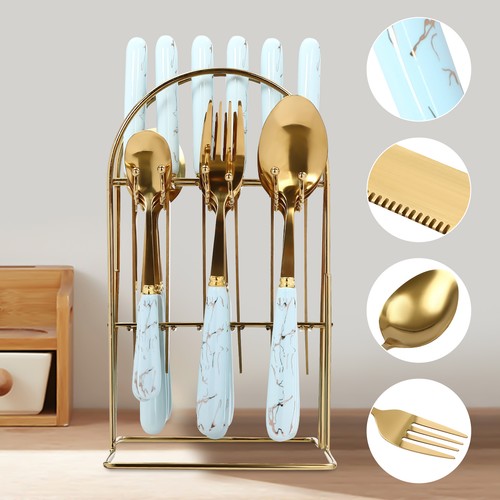 Pcs cutlery set with stand - with,