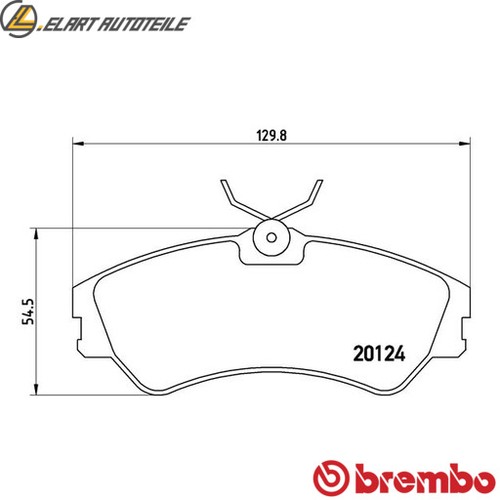 Brake pad set disc - , p