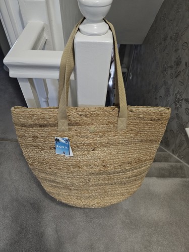 Large beach bag roxy - 100%, jute