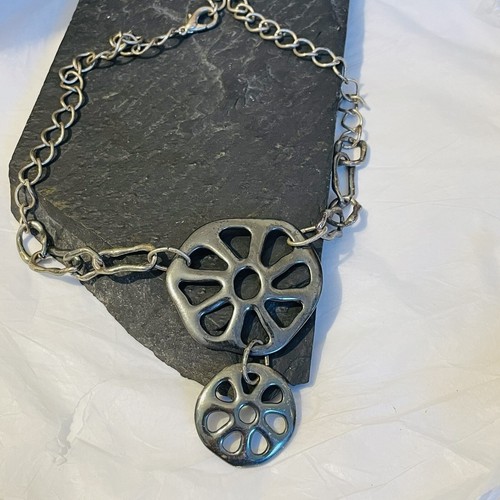 Sand dollar necklace - sand,