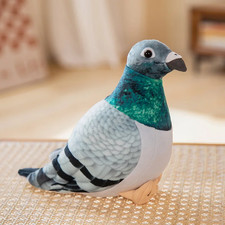 Simulation Pigeon Bird Soft Plush Toy Realistic Soft Stuffed Bird Kids HBD Gifts