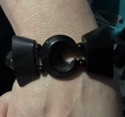 Victorian whitby jet bracelet - victorian,