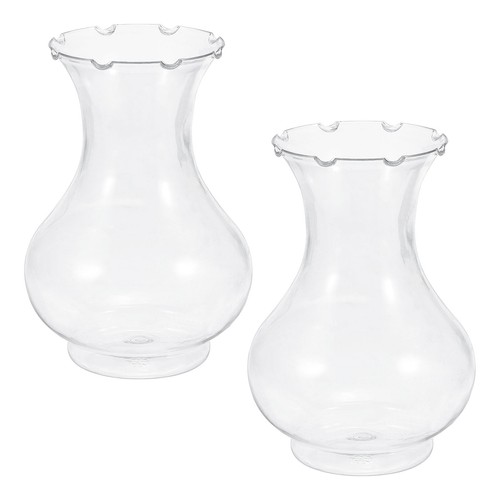 Clear bulb vases - bulb, pack