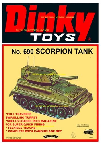 Dinky toys scorpion tank - scorpion, a5