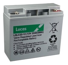 Lucas 12V 22AH Ultra Deep Cycle Fully Sealed VRLA AGM /GEL Rechargeable Battery