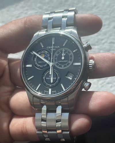 Certina moonphase quartz - moonphase,