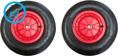 Pair red launch trolley - pair,
