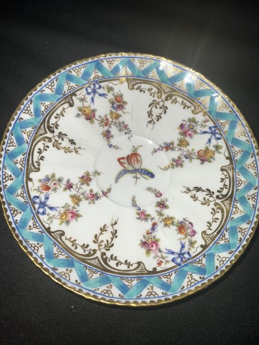 Coalport hand painted pink - painted,
