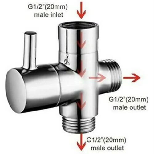 Way adapter bath 1 2 - 3, 1/2