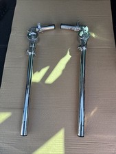 Free P&P.  Pair of Genuine Pearl Tom Arm Holder Mount Stem for Drum kit. 22mm