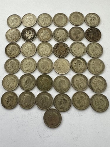 Sixpence coins pre 1947 100 - coins., pre-1947