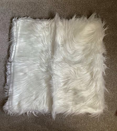 Pair white inch faux - pair,