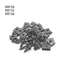20x Clip Fasteners Truss Tapping Screws for Ebike Moped Scooter ATV M4/M5 U-Type