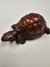 Dark Red Resin Turtle 8cm, Figurine Ornament