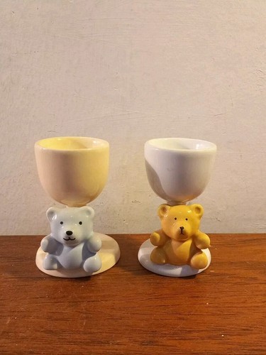 Vintage pottery eggcups - vintage,