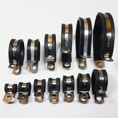 Rubber lined zinc plated - lined, /