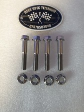 TRX 450R FRONT SHOCKS ABSORBER TITANIUM BOLTS & NUTS X4