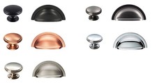 FTD Kitchen Cupboard Handles Knobs OXFORD Cabinet Wardrobe Draw Door CUP & KNOBS