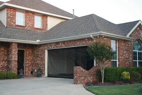 Snap garage door screen - snap, on