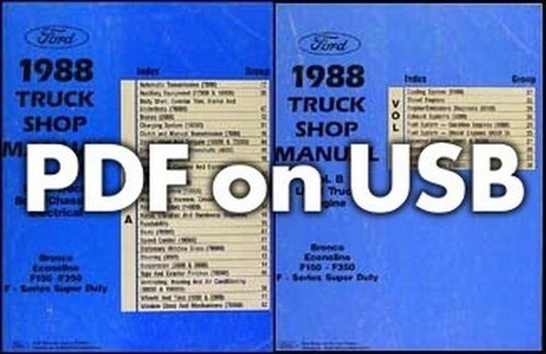 1988 ford truck shop - manual, 5