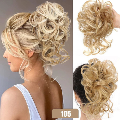 Messy bun hair piece - hair,