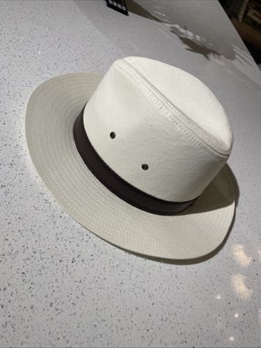 Cotton fedora hat - hat, 57cm