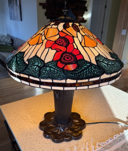 Large tiffany style poppy - large, tiffany-style