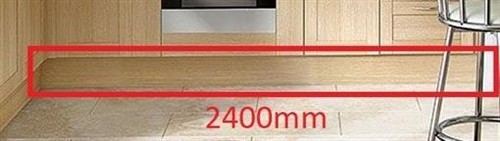 Oak effect continuous - continuous, plinth
