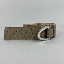 Brioni Animal Print Tan Leather Boho Dress Belt Size 40" Long Length End To End