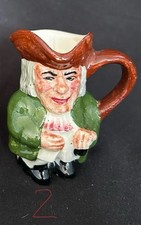 Vintage ARTONE Toby Character The Squire Mini Jug Gentleman in green frock coat