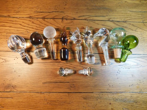 Vintage lot glass bottle - 11,