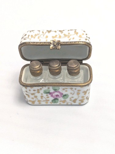 Limoges trinket box - box, glass