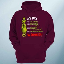 Christmas Hoodie Grin.ch MY DAY Funny Xmas Kids Mens Pullover Santa Gift